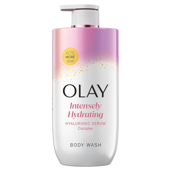 Olay Intensely Hydrating Body Wash with Hyaluronic Serum Complex, 28 oz