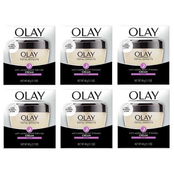 OLAY Total Effects Anti-Aging Night Firming Cream 1.7 oz (Pack of 6)