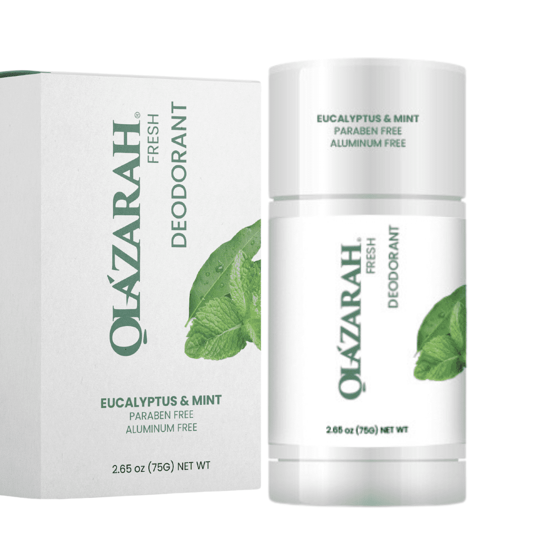 OLAZARAH Natural Eucalyptus & Mint AntiStain, Antiperspirant 48hr Protection Underarm