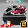 thumbnail image 1 of OLB-A Pair of AJ4 Red Bull Keyring With Small Shoe Box｜Great Gift, 1 of 6