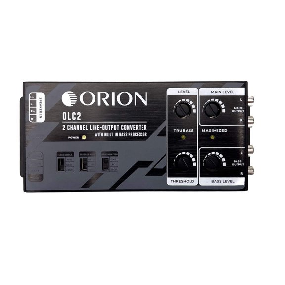 Orion OLC2 2-Channel Line Output Converter with Bass Processor & Bass Knob