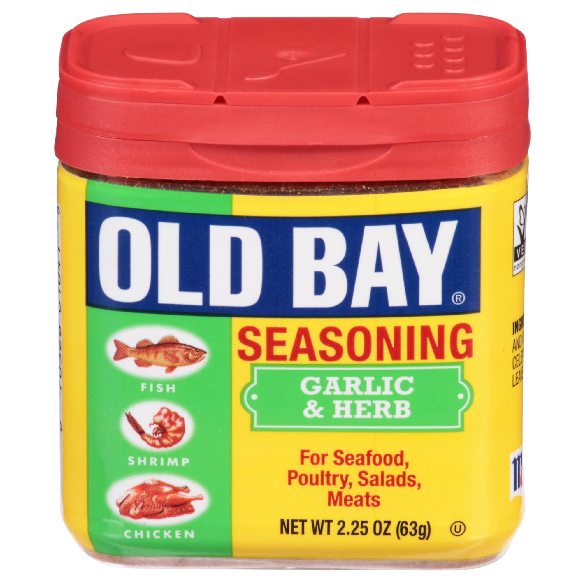 OLD BAY Garlic & Herb Seasoning, 2.25 oz Pack Of 12