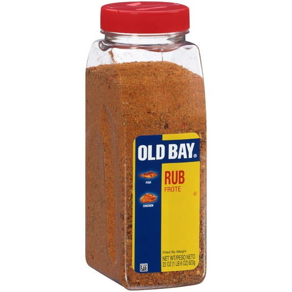 OLD BAY Rub, 22 OIF8 oz - One 22 Ounce Container of OLD BAY Seasoning Rub, Perfect for Sealing in Juices on Meat and Seafood for a Savory Flavor