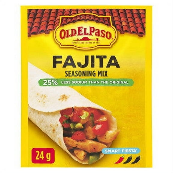 Old El Paso, Smart Fiesta, Reduced Sodium, Fajita Seasoning Mix, 24g/0.8oz