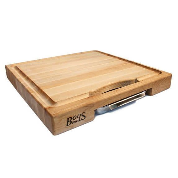 OLD - John Boos Prep Master Carving Block With Tray 18 x 18 x 2.25