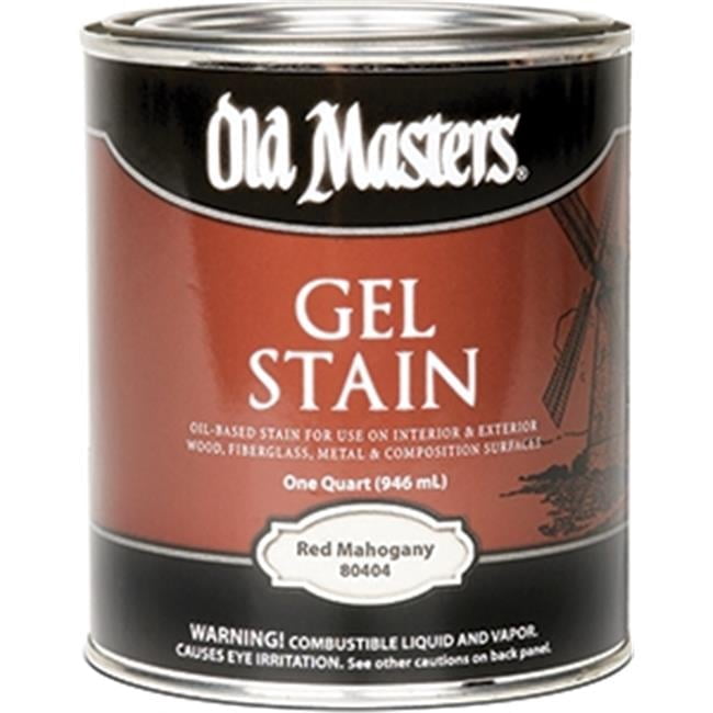 OLD MASTERS 80404 Red Mahogany Gel Stain - 1 Quart - Walmart.com