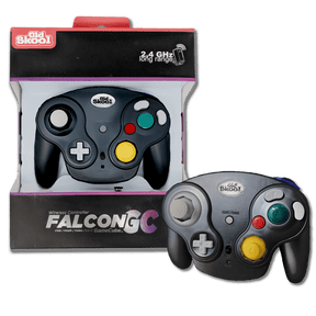 OLD SKOOL FALCON WIRELESS CONTROLLER FOR GAMECUBE - BLACK
