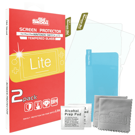 OLD SKOOL TEMPERED GLASS SCREEN PROTECTOR 2PACK FOR SWITCH LITE