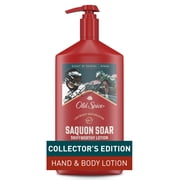 Old Spice Hand and Body Lotion for All Skin Types, NFL Collection, Saquon Soar, Santal + Speed, 16oz