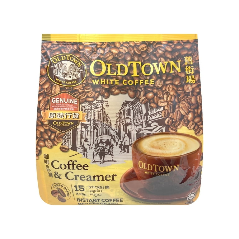 OLD TOWN 2in1 White Coffee Coffee & Creamer, 13.23oz (375g) (15