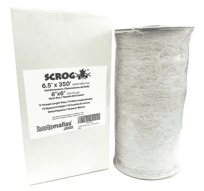 OLDMACDONALD Heavy Duty Polyester Trellis Netting Bulk Roll, 6.5ft x 350ft (79” x 350’ | 2.04m x 106.7m), 6" (15 cm) Squares, Heavy Duty Scrog Net Climbing Plants