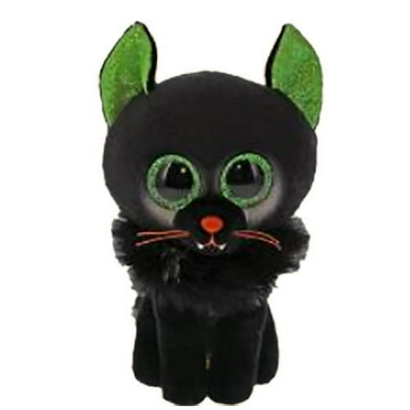 Ty Beanie Boos - Oleander the Black Cat Glitter Eyes - Stuffed Animal