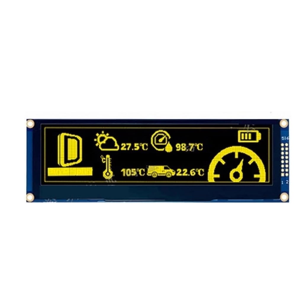 OLED Display Module  5.5 inch Monochrome OLED LCD Dispaly Module 256x64 Pixel Driver SSD1322 SPI 6800/8080 Parallel Display Screen Module for Arduino Raspberry PISTM32