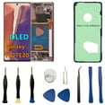 thumbnail image 1 of OLED Galaxy NOTE20 LCD Screen Replacement for Samsung Galaxy NOTE20 5G Display Touch Screen Digitizer Assembly N981U N981U1 Support Fingerprint S-Pen. (with Bronze Frame+Back Cover Adhesive+Tools), 1 of 4