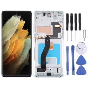 OLED LCD Screen For Samsung Galaxy S21 Ultra 5G SM-G998B Digitizer Full Assembly with Frame, Size: