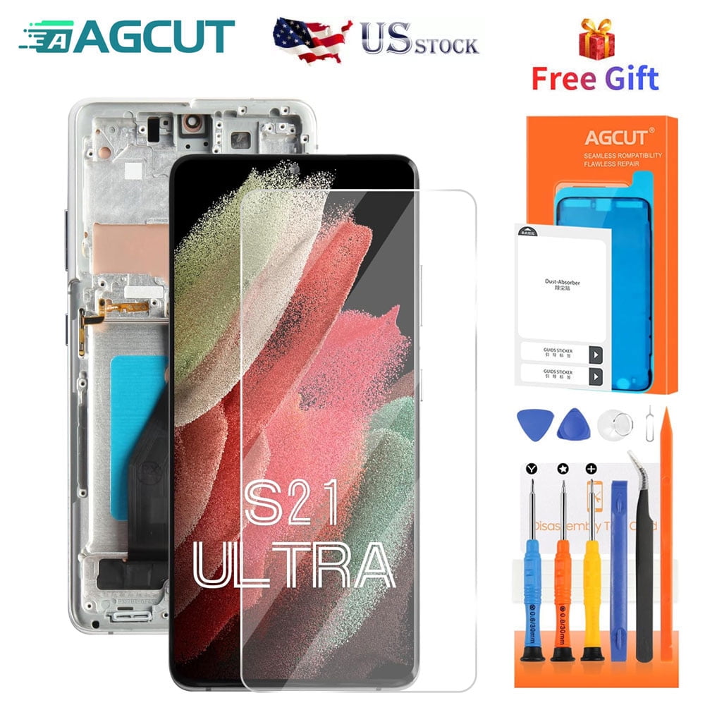 Display Sostitutivo Per Samsung S21 Ultra 5G - Schermo LCD Touch 6.8" 3200x1440 Con Strumenti
