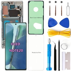 OLED Screen Replacement for Samsung Galaxy NOTE20 5G for Samsung NOTE20 SM-N981U SM-N981U1 LCD Display Digitizer Touch Assembly Support Fingerprint S-Pen (Green Frame+Protector+Adhesive+Tools)