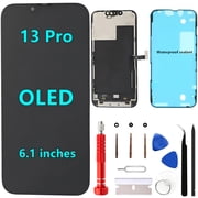 OLED for iPhone 13 Pro Screen Replacement Kit [Soft OLED,NOT LCD] 6.1 Full HD Display 3D Touch Digitizer Assembly A2483 A2636 A2638 A2639 A2640 with Repair Tools and Waterproof sealant