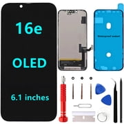 OLED for iPhone 16e Screen Replacement Kit [Soft OLED,NOT LCD] 6.1 Full HD Display 3D Touch Digitizer Assembly A3212 A3408 A3409 A3410 with Repair Tools and Waterproof sealant