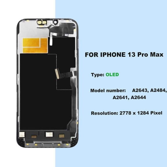 OLED Screen for iPhone 13 Pro Max (Non-LCD), 6.1-inch Full Retina Display with Touchscreen Digitizer Frame Assembly