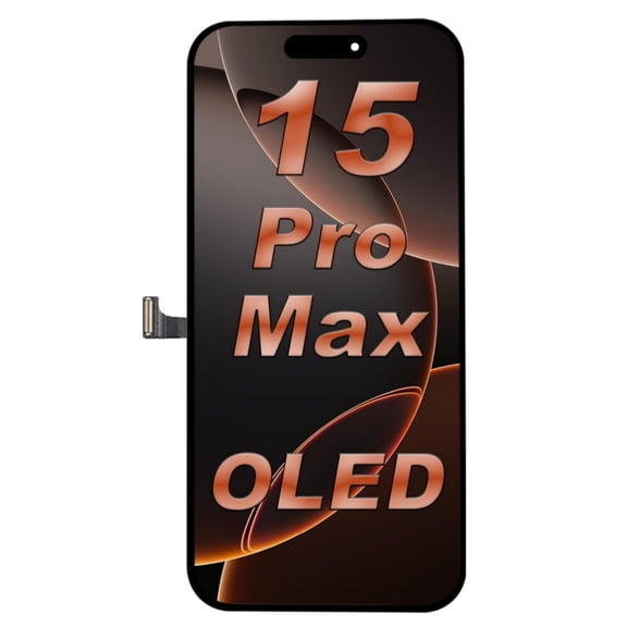 OLED screen for iPhone 15 Pro Max (non-LCD), 6.1-inch Full Retina display with touchscreen digitizer frame assembly