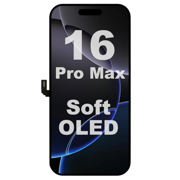 Soft OLED Screen For iPhone 16 Pro Max (Non-LCD), 6.9-inch Full Retina Display with Touchscreen Digitizer Frame Assembly