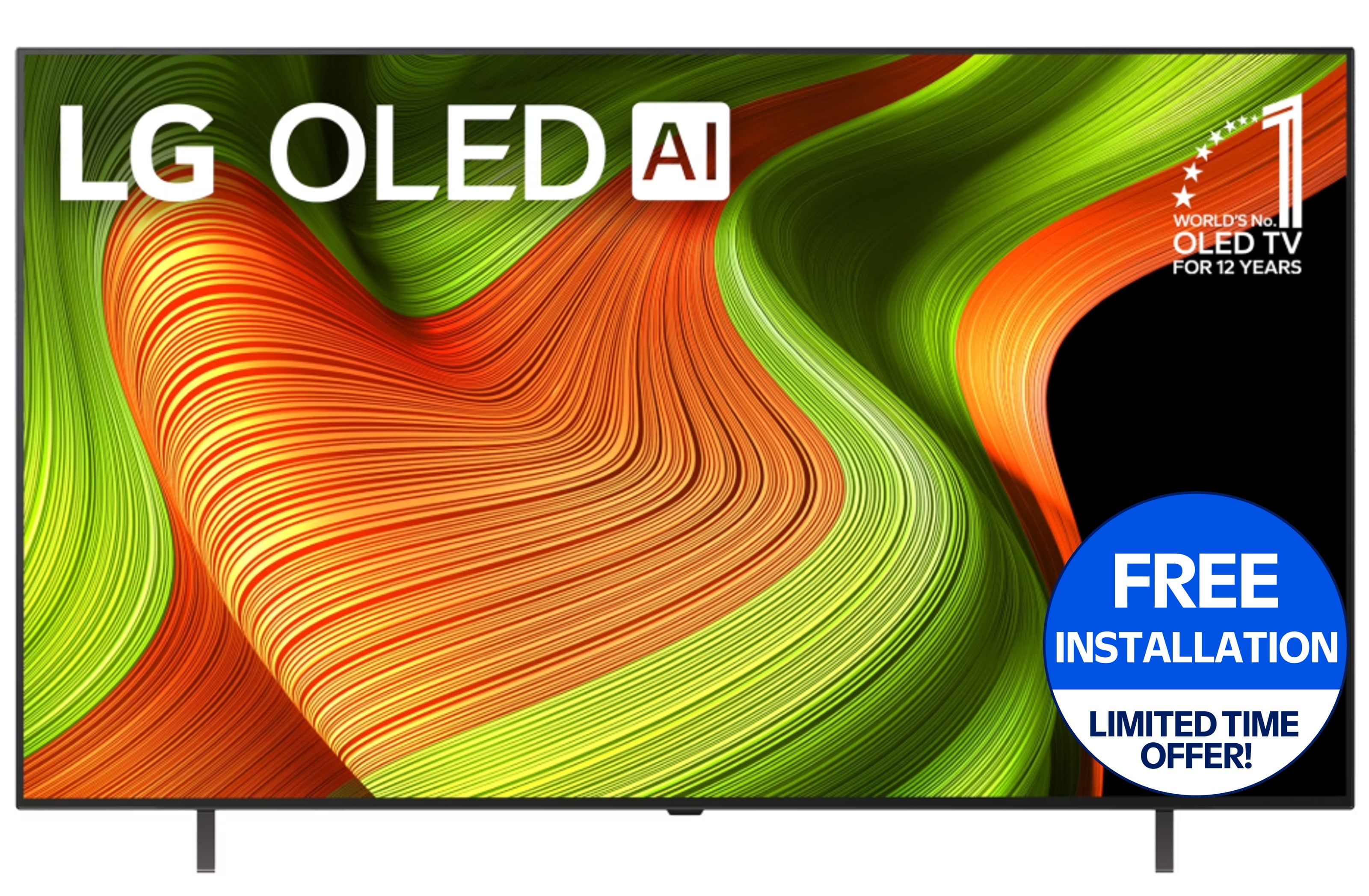 LG 65" OLED B5 Series 4K UHD OLED AI Smart webOS 25 TV, OLED65B5PUA