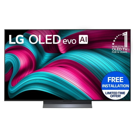LG OLED77C5PUA 77" OLED C5 3840 x 2160 OLED Television Type with Stand & Magic Remote with two (2) AAA batteries, OLED77C5PUA.AUS, 1 Pack