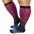 thumbnail image 1 of OLENNZ Wide Calf Compression Socks for Women and Men Circulation, Plus Size Knee High Support Stockings, 4XL, 1 of 6