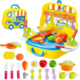thumbnail image 1 of OLEOCA Toddler Kitchen Playset — 25 Piece Portable Pretend Kitchen Set with Toy Food, Utensils, Pots & Cups, Easy Storage Cooking Gift for Girls & Boys Ages 3+, 1 of 7