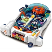 OLEOCA Space Pinball Machine   Tabletop Arcade Game with Obstacles, Pull-Rod Launcher, Flippers, UFO Bumpers & Astronaut Theme, 1 2 Player Mini Pinball for Kids Ages 3+