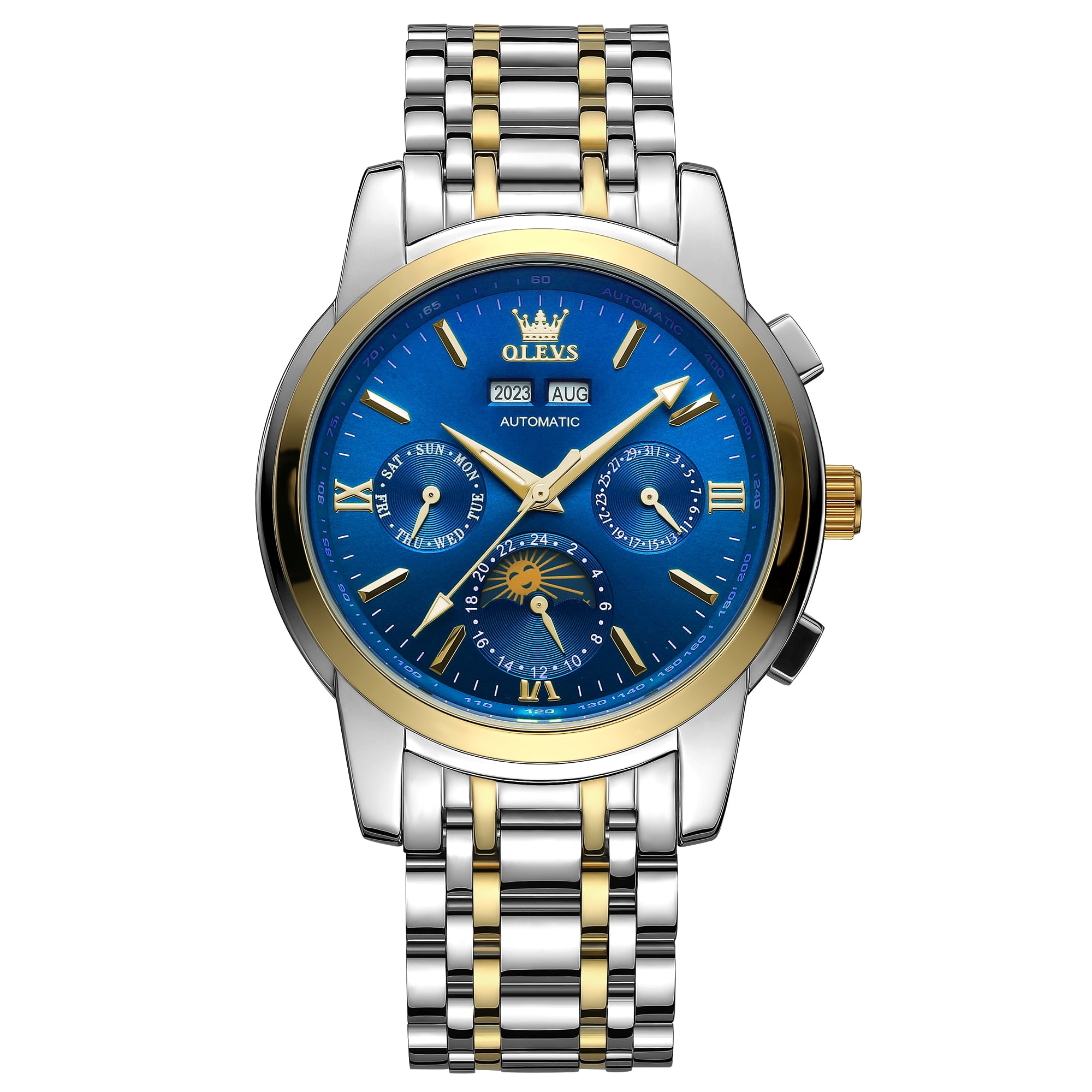 OLEVS Stainless Steel Self-Winding Dress Watch for Lebanon Ubuy