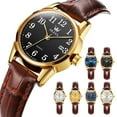 thumbnail image 1 of OLEVS Classic Leather Watches for Women, Business Dress Roman Arabic Numerals Ladies Watches, Waterproof Analog Quartz Womens Wrist Watches Brown Leather Strap Relojes para Mujer, 1 of 12