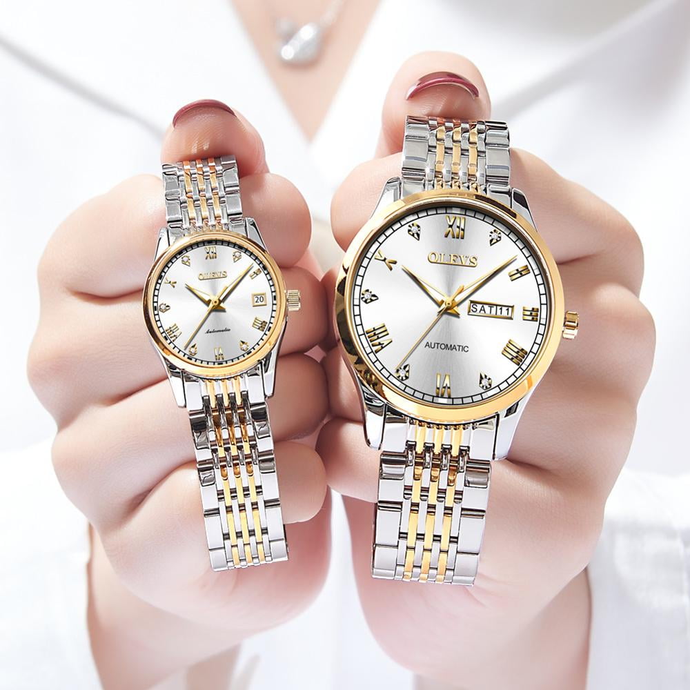 Ladies and clearance gents watch set