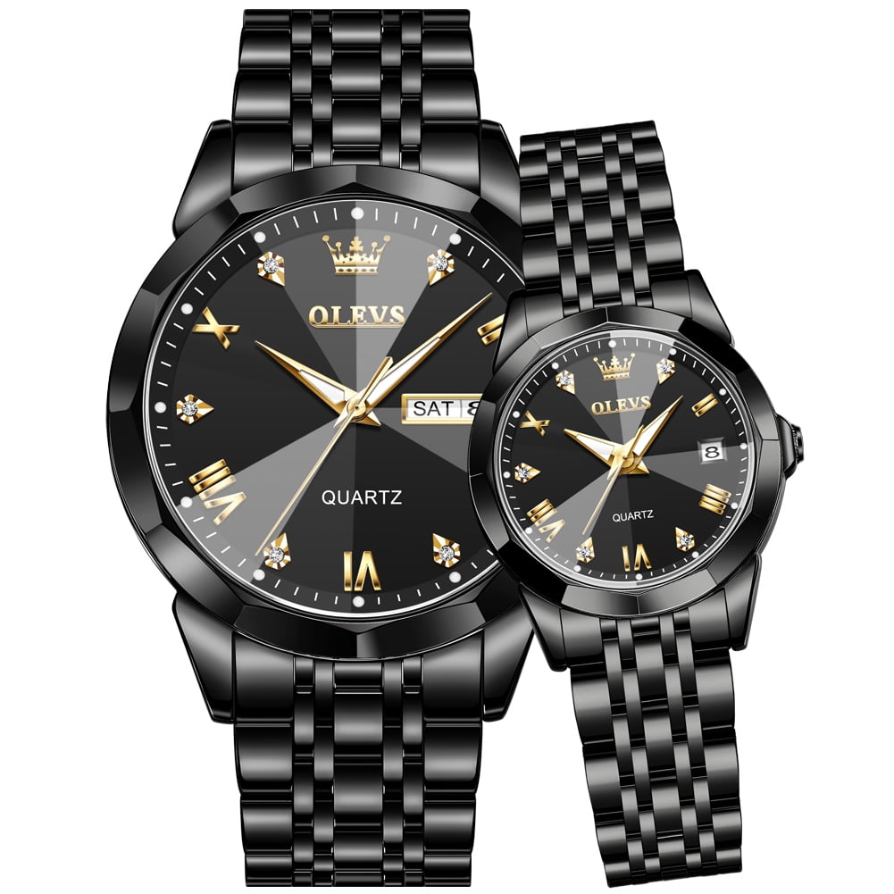 OLEVS Matching Black Watches Womens and Mens Lebanon Ubuy