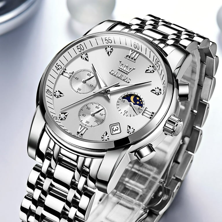 Big silver watches hotsell