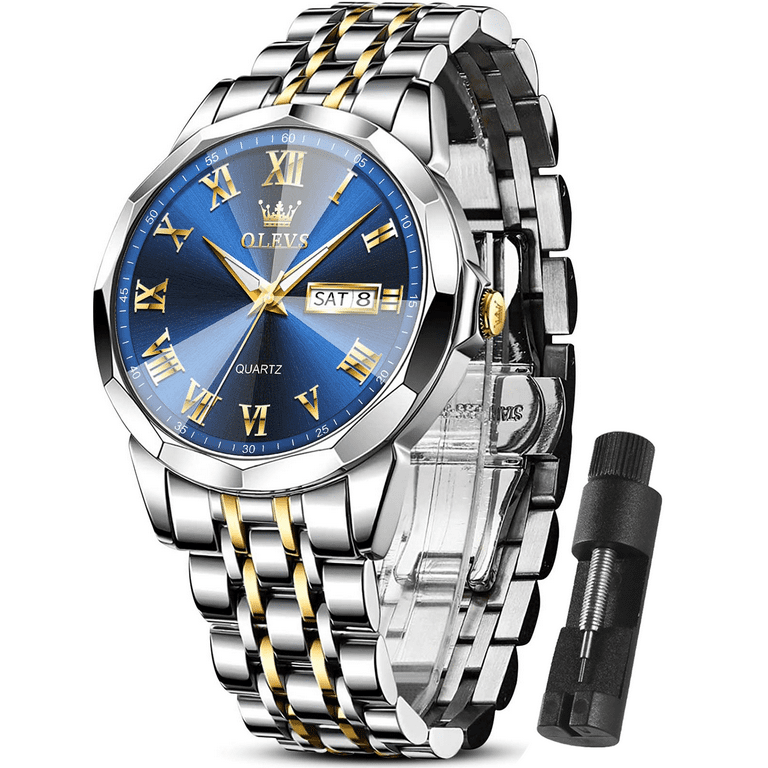 Mens Watch NFL Silver Gold on sale Stainless Steel Reloj para Hombre Original Watch 42mm