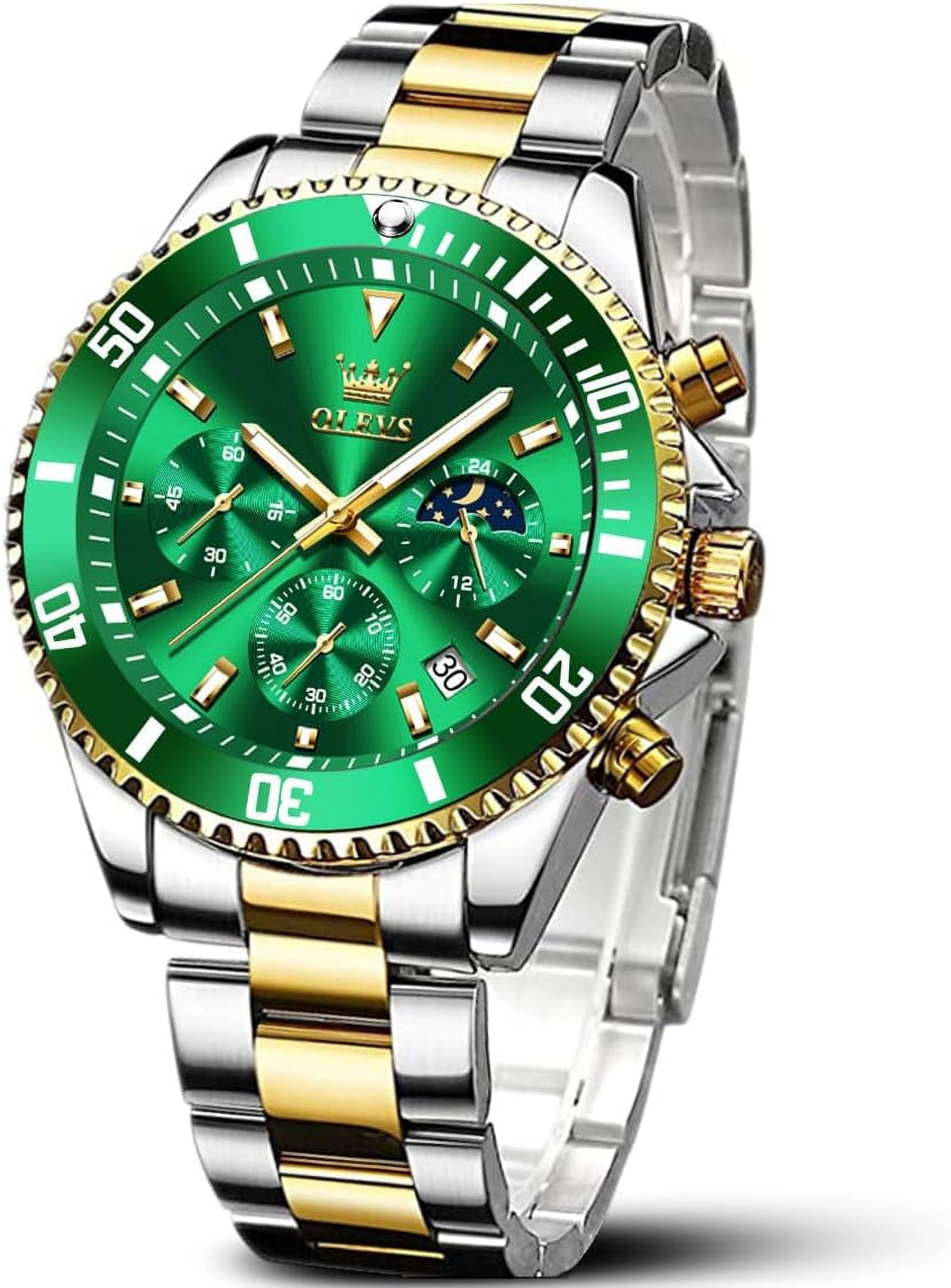 LIGE Men's Watch Fashion Waterproof Silica Gel Chronograph Luxury Business Analog Quartz Watches
