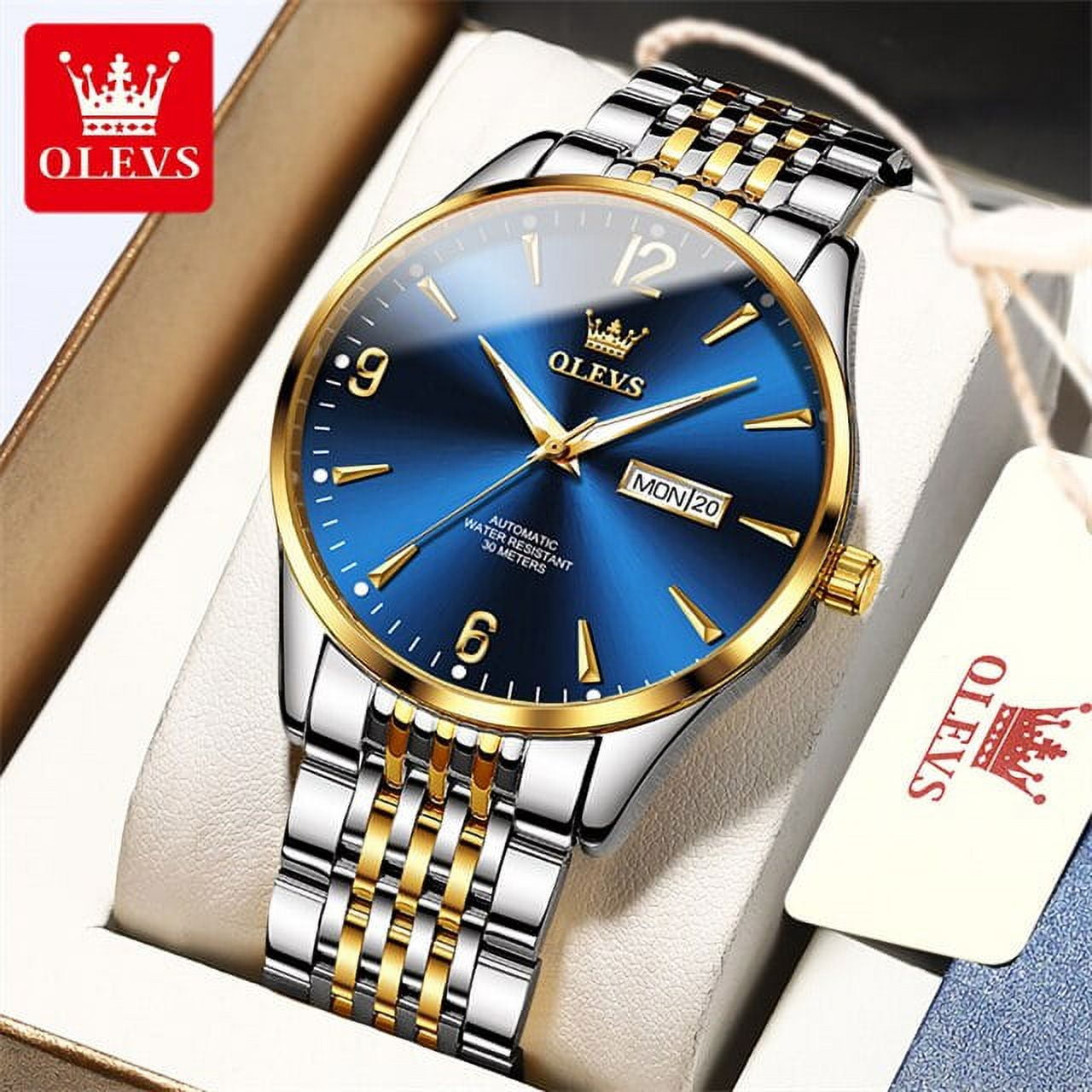 OLEVS New In Automatic Mechanical Watches for Men Business Man