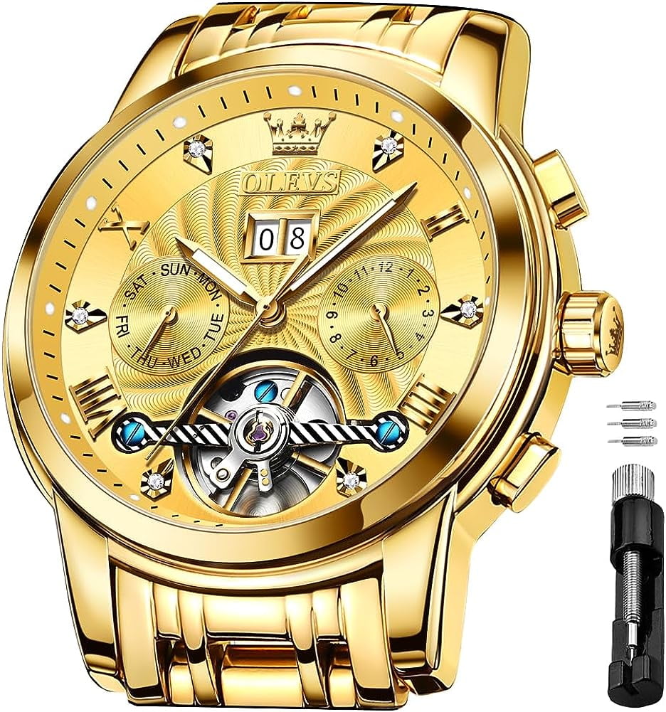 Mens Watches Mechanical Stainless Steel Waterproof Watches