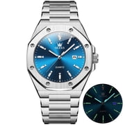 OLEVS Watch for Men Business Dress Diamond Analog Quartz Date Luxury Classic Casual Stainless Steel Waterproof Luminous Mens Wrist Watches Reloj para Hombre