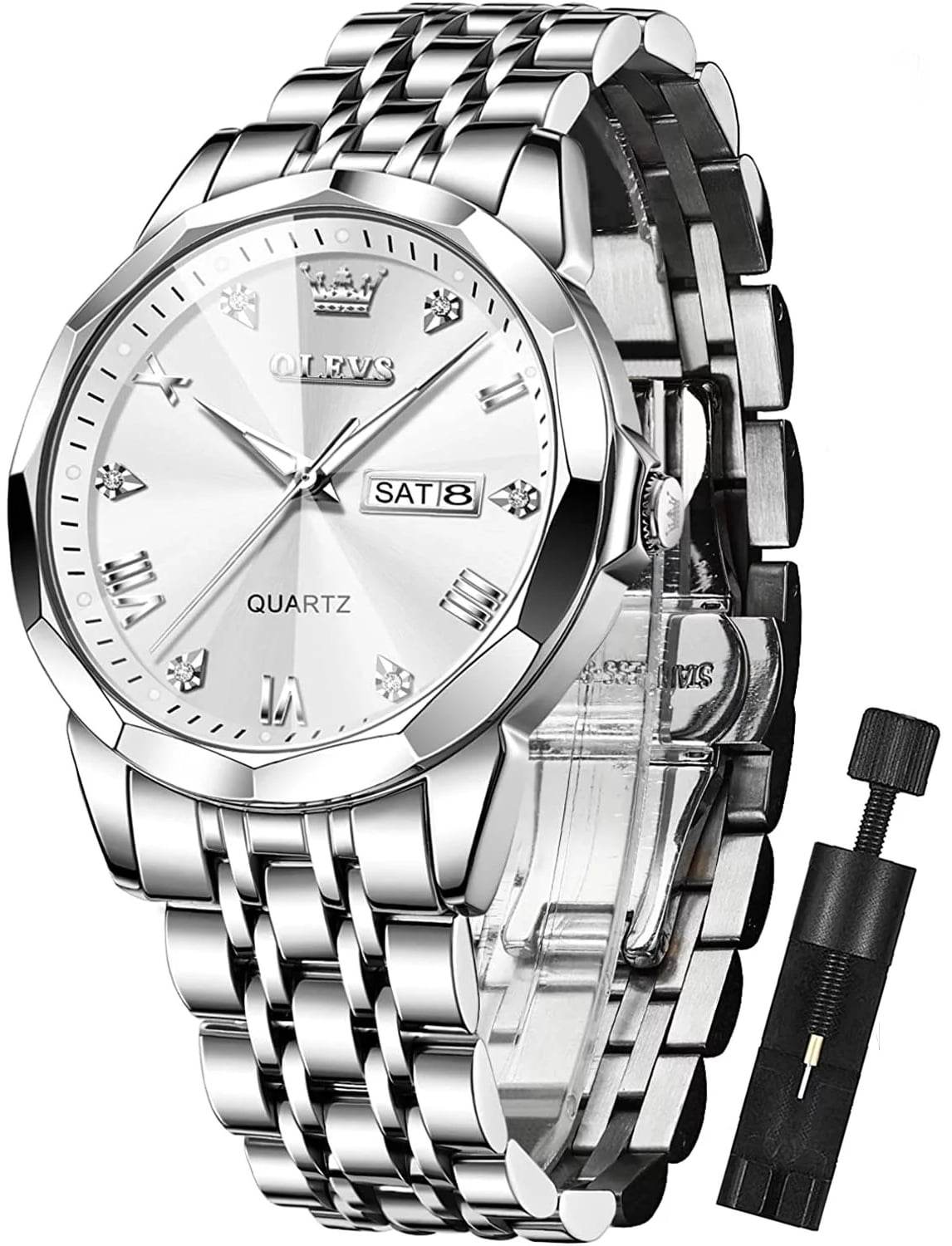 Debor stainless steel back water resistant sale