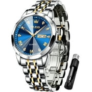 https://i5.walmartimages.com/seo/OLEVS-Watch-for-Men-Diamond-Business-Dress-Analog-Quartz-Stainless-Steel-Waterproof-Luminous-Date-Two-Tone-Luxury-Casual-Wrist-Watch_f19627fe-bac5-48a6-a598-8e18c9ee2bb8.6c26f4b8e95834b93471c52580e41191.jpeg?odnWidth=180&odnHeight=180&odnBg=ffffff
