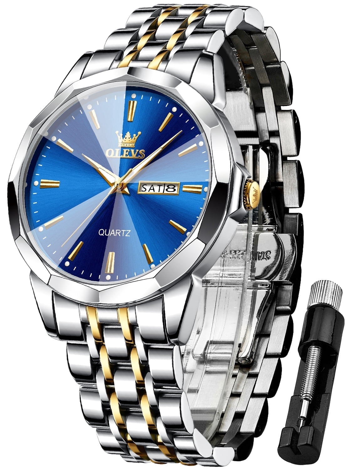 OLEVS Watches for Men Analog Quartz Dress Business Watch 