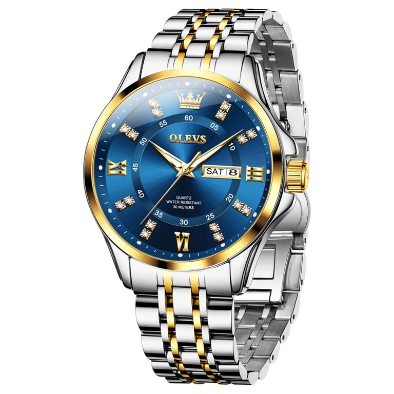 OLEVS Watches for Men Business Dress Analog Quartz Date 