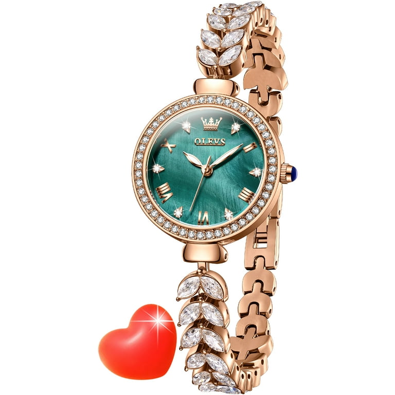 OLEVS Watches for Women Fashion Dress Analog Quartz Rose 