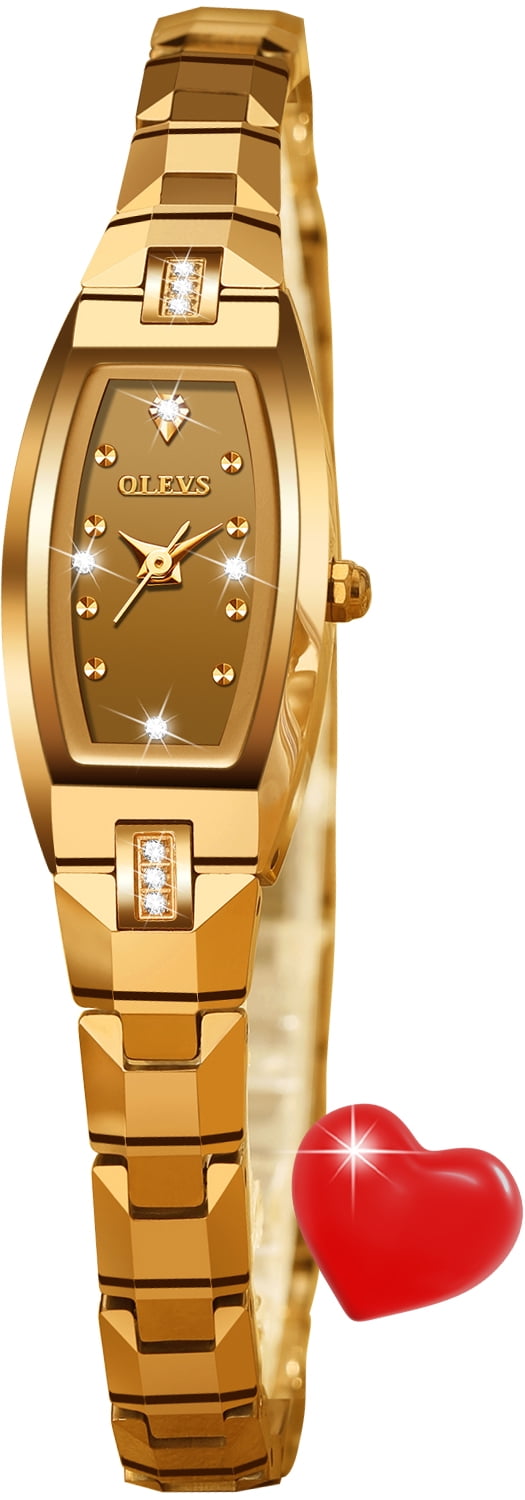 OLEVS Watches for Women Luxury Dress Waterproof Analog Quartz Rose Gold Plated Tungsten Slim Easy Read Casual Ladies Watches Women Wrist Watches Relojes para Mujer