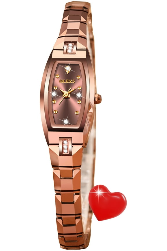 Watches for Women Luxury Dress Waterproof Analog Quartz Rose Gold Plated Tungsten Slim Easy Read Casual Ladies Watches Women Wrist Watches Relojes para Mujer