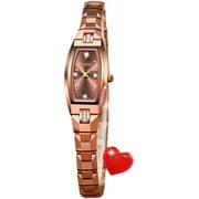 OLEVS Watches for Women Luxury Dress Waterproof Analog Quartz Rose Gold Plated Tungsten Slim Easy Read Casual Ladies Watches Women Wrist Watches Relojes para Mujer