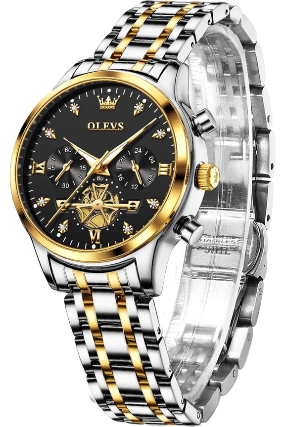 Watches for Womens Business Luxury Casual Analog Quartz Diamond Stainless Steel Chronograph Waterproof Luminous ladies Watches Reloj Para Mujer Plated Gold/White/Black/Blue